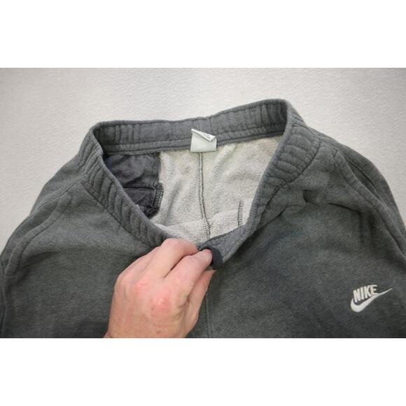 Nike Jogger Sweat Pants Tapered Cotton Blend Gray W/Pockets Mens Sz Medium - Picture 7 of 11